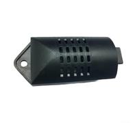 Caja de conexiones de plástico con carcasa de sensor de humedad de temperatura, caja impermeable para sensor de flujo PCB y adaptador de termostato, caja compacta de 59 x 26 mm (negro)