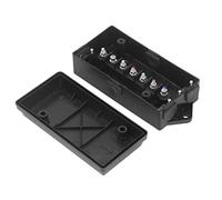 Caja de conexiones de remolque de 7 vías, ABS resistente a la intemperie Cable de conexión Terminal de distribución Bloque de empalme Soporte de enchufe de remolque para