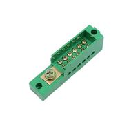 Caja de conexiones divisora de un solo, gabinete de medición retardante de llama, bloque de terminales, accesorios eléctricos retardantes de llama, 1 Uds.(1 in 6 out)