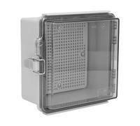 Caja de conexiones eléctricas a prueba de agua, caja de proyecto con cubierta con bisagras transparente de 150 * 150 * 90 mm Cajas de tomacorrientes de gabinete eléctrico de