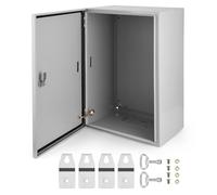 Caja De Conexiones Eléctricas De Acero Nema 4x - Caja Impermeable Y a Prueba De Polvo Ip66 - Con Cerradura, Con Placa De Montaje - Global Para Uso En Interiores Y Exteriores