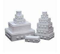 Caja de conexiones eléctricas for exteriores, impermeable, de plástico ABS, RA RT, IP65, IP55, for bricolaje, 1 unidad(RT 150x150x70mm)