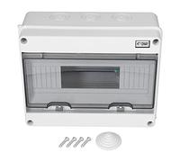 Caja de conexiones eléctricas resistente a la intemperie IP65 |Cubierta ABS transparente para un fácil monitoreo |Gabinete de Distribución para Paneles de Control/Sistemas de