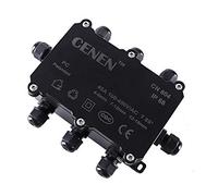 Caja de conexiones impermeable, conectores de alambre al aire libre del ABS del plástico negro externo de la glándula del conector del cable eléctrico de la manera IP68 8