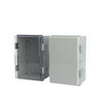 Caja de conexiones impermeable for exteriores IP66, cubierta gris/transparente, caja eléctrica, caja de ingeniería electrónica industrial(150x150x90mm,Gray cover)