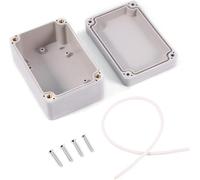 Caja de conexiones impermeable IP65 - 15 tamaños a elegir, caja de derivación ABS para proyectos de bricolaje, caja de distribución eléctrica, montaje en superficie, 100 x 68 x 50 mm