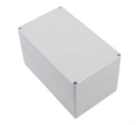 Caja de conexiones impermeable IP65, 200 x 120 mm, ABS gris | IP65 resistente al agua a prueba de polvo para cámaras de vigilancia de jardín, iluminación exterior