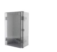 Caja de conexiones impermeable IP66 de plástico ABS con tapa abatible, caja de distribución eléctrica for exteriores, 1 unidad(400x250x170mm,Gray Cover)