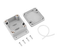 Caja de Conexiones IP65 a Prueba de Agua, Caja de Terminales de Plástico ABS Ignífugo para Proyectos Eléctricos Interiores y Exteriores, Resistente al Polvo y Corrosión (89 * 59 * 35mm)