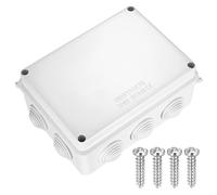 Caja de Conexiones IP65 Impermeable, Caja Estanca Exterior Electrica, Cajas Estancas Connecteurs de Cables, Caja de Derivación Exterior, Conector Estanco en ABS Blanca