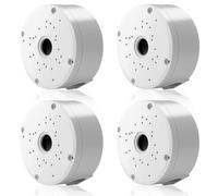 Caja de conexiones para cámara, 4 unidades, caja de montaje de cámara de vigilancia semiesférica, soporte para cámara web, caja de montaje de cámara de vigilancia, caja de derivación cable oculto, uso