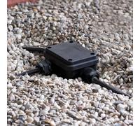Caja de conexiones Paulmann para cables subterráneos, de plástico negro, IP68