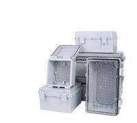 Caja de conexiones resistente a la intemperie Caja de conexiones eléctricas Proyecto Cubierta gris/transparente Compartimento de batería Caja electrónica(260x160x130mm,Gray Cover)