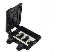 Caja de conexiones solar fotovoltaica, caja de conexiones solar con 2 diodos para panel solar 50W-120W 6A caja de conexión impermeable para terminal de panel fotovoltaico