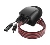 Caja de conexiones solar impermeable Ip67 con cables de cobre puro de 10 AWG y diseño de doble entrada para conexiones de cableado de panel fotovoltaico al aire libre seguras