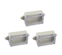 Caja de conexiones transparente del ABS de la cubierta 83X58X33m m con el diseño impermeable y el panel de montaje para las conexiones eléctricas confiables al aire libre e interior