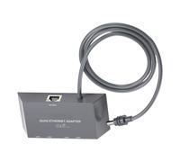 Caja de conmutación de red RJ45 de metal, soporta transferencia de datos de 1000 Mbps para conexión de múltiples dispositivos, adaptador Ethernet