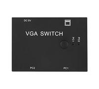 Caja de Conmutador Vga de 2 Piezas a 1 Monitor, Divisor VGA Accesorio de Computadora Conmutador de 2 Entradas y 1 Salida Accesorios de Pantalla HD para Conmutador de Host
