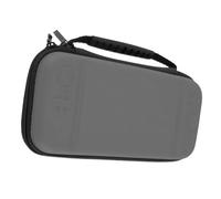 Caja de Consola de Juegos, Caja de Almacenamiento de Consola de Juegos, PU Segura Portátil y EVA Acolchado para Viajes (Grey)