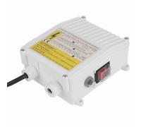 Caja de Control de Bomba de Pozo, Bomba de Pozo ABS Bomba Sumergible Bulit en Disyuntor de Protección Térmica, Controlador de Interruptor Sumergible (1500W Enchufe europeo 220V)