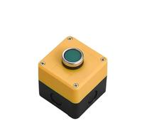 Caja de control de interruptor de botón, botón de arranque automático manual de plástico, caja impermeable, parada de emergencia eléctrica industrial LA38(Dark Grey)