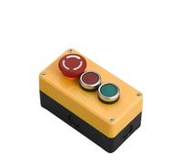 Caja de control de interruptor de botón, botón de arranque automático manual de plástico, caja impermeable, parada de emergencia eléctrica industrial LA38(WHITE)