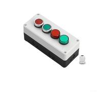 Caja de control de interruptor de botón de 22 mm con diseño de modelo de 4 bits compatible con diseños de panel de control estándar(2)