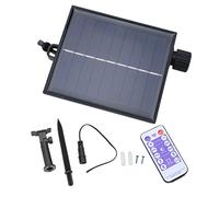 Caja de control de luces de cadena solar, 8 modos de encendido Panel de control de luces de cadena de PC integrado para patio trasero para escenario Presión plana de salida 3V