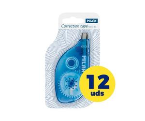 Caja de corrector de escritura en cinta milan correction tape 80185/ 5mm x 8m 12 unidades