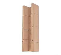 Caja de corte de madera compacta de 30 x 9,5 cm, ligera | Ranuras de precisión de 45 grados, cortes de ángulo precisos, acabado suave, ideal para tiras de madera