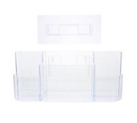 Caja de Cosméticos de Pared Transparente Ps Multirejilla para Baño | Instalación Sencilla, Diseño Ahorrador de Espacio, Resistente al Agua, Uso en Tocador y Aseo