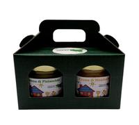 Caja de crema untable de almendras y pistachos, artesanal, tarros de 200 g