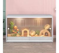 Caja de Cría de Gallinas Rutin, Casa para Patos Específica para Mascotas, Villa Golden Bear, Jaula Ajardinada para Palomas y Hámsters(Grey)