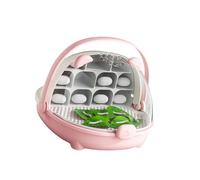 Caja de cría de gusanos de seda ventilada con diseño de cámara desmontable transparente para hábitats organizados de gusanos de seda, caja de cría de gusanos de seda