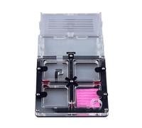 Caja De Cría De Hormigas Caja De Exhibición Humectante De Acrílico para Granja De Hormigas, Castillo De Hormigas, Hábitat para Granja De Hormigas Nido De Cría De Hormigas(Black)