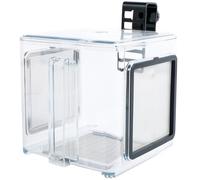 Caja de cría de peces, caja de aislamiento de peces transparente para colgar, 15 x 15 x 15 cm, tanque de aclimatación de peces acrílicos con tapa de malla desmontable para peces bebés recién nacidos