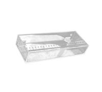 Caja de cría de peces de acrílico transparente para uso en acuarios con escala de medición, tanques de aislamiento de peces pequeños para caja de visualización segura