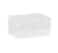 Caja de cría de reptiles, terrario de acrílico transparente, tanque de hábitat con agujeros de ventilación para serpiente, rana, tortuga, funda de incubación, 30 x 20 x 15 cm