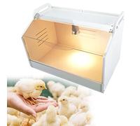 Caja de cría inteligente, Caja criadora for pollitos, codornices, aves, patos, incubadoras manuales, calentador de aves de corral, caja de cría que calienta hasta 20 pollos recién nacidos(S/48*30*32CM
