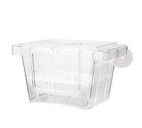Caja de cría para Acuario acrílica Transparente 12.5 cm | aislamiento seguro, divisores ajustables, flotante o pared, para camarones y peces marinos, incubadora