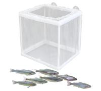 Caja de criador de acuario, caja de aislamiento de peces, criadero de malla con ventosas, separador de peces juveniles, incubadora para protección contra freír, cría de camarones, divisor de tanque