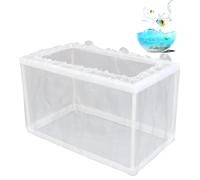 Caja de criador de acuario, tanque de parto de peces, caja de aislamiento, criadero de peces, red de separación juvenil con ventosas, guardería para camarones guppy