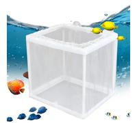 Caja de criador de peces, caja de malla para incubadora de acuario, incubadora de tanques, red de separación de peces juveniles, criadero transparente, guardería flotante segura para freír bebés,