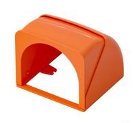 Caja de cubierta de enchufe para exteriores, cubierta protectora impermeable para placa de pared eléctrica, escudo de plástico resistente a la intemperie para patio, jardín, tipo 86 (naranja)