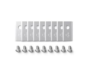 Caja de cuchillas de repuesto eufy: 3 (9 cuchillas para cortacésped y 9 tornillos), compatible con eufy E15 y E18*