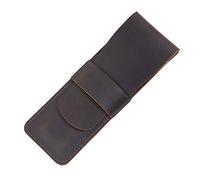 Caja de cuero, Leather Pen And Pencil Case Multicolor 17x5.8cm(Coffee)