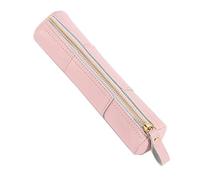 Caja de cuero, Leather Pencil And Brush Case Multicolor 20.5x5.2cm(Pink)