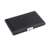 Caja de Cuero PU Fagot Caja de caña Caja de contenedor de caña Accesorio de Fagot con Ranuras para cañas de 6 Piezas