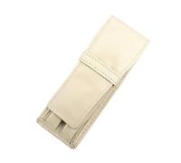 Caja de Cuero, PU Leather 2 Slot Pen Case with Fountain Pen Tray and Pencil Holder Multicolor(White)
