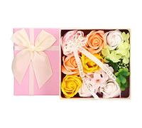 Caja de de con Flor de Simulación, Gran para el Día de San Valentín con Colores Brillantes para un Amor Duradero, para el Día de la Madre (YELLOW)
